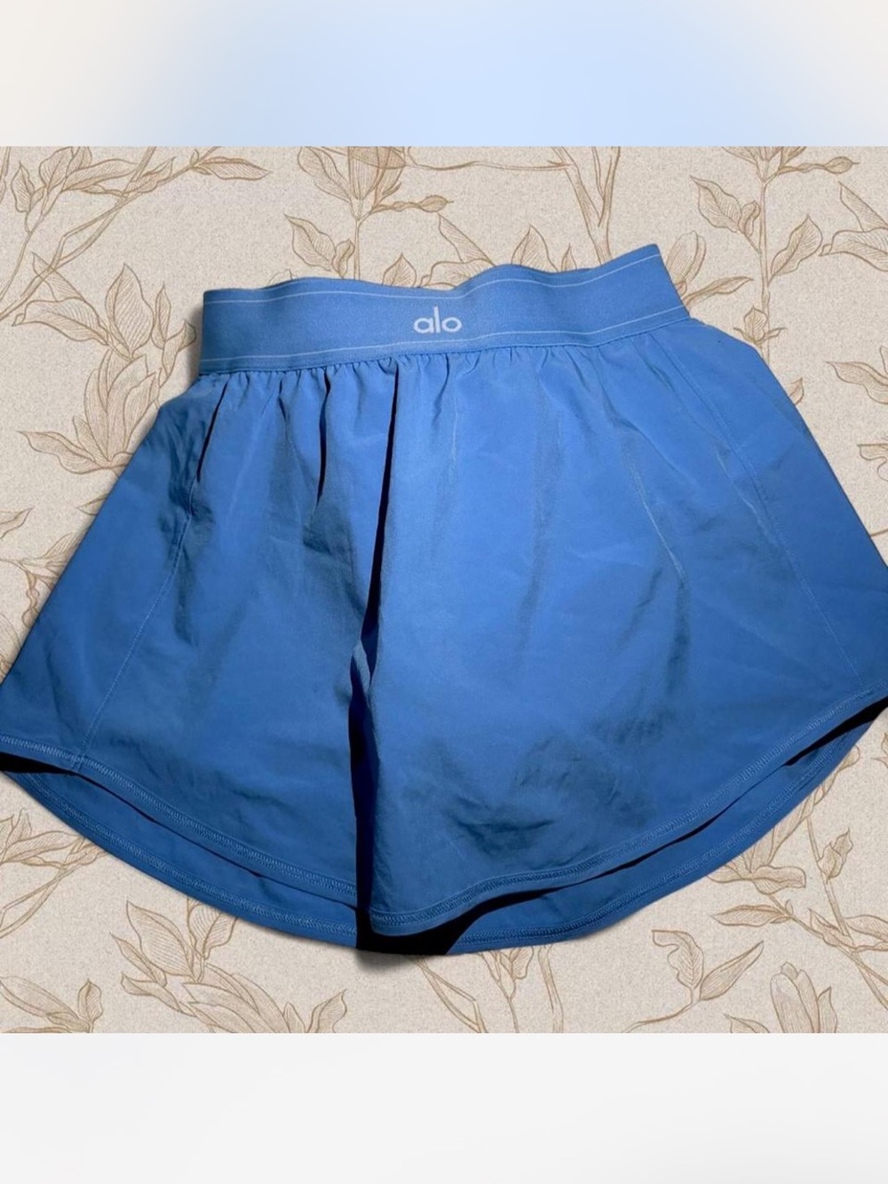 ALO Yoga Blue Athletic Skort with Wide Waistband